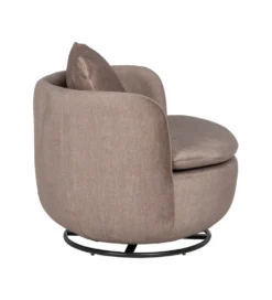 Fotel obrotowy SUMUTN 84 cm taupe