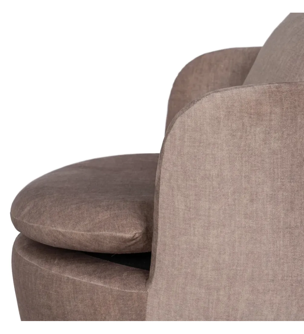 Fotel obrotowy SUMUTN 84 cm taupe