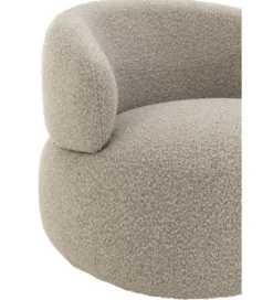 Fotel obrotowy Swivel II Bouclé 82 cm taupe