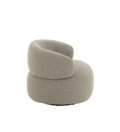 Fotel obrotowy Swivel II Bouclé  82 cm taupe