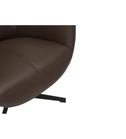 Fotel obrotowy VOGUE skórzany brązowy
