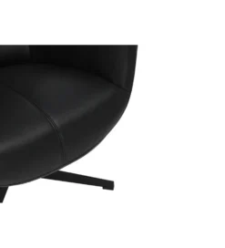 Fotel obrotowy VOGUE skórzany czarny