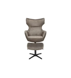 Fotel obrotowy VOGUE welwet taupe