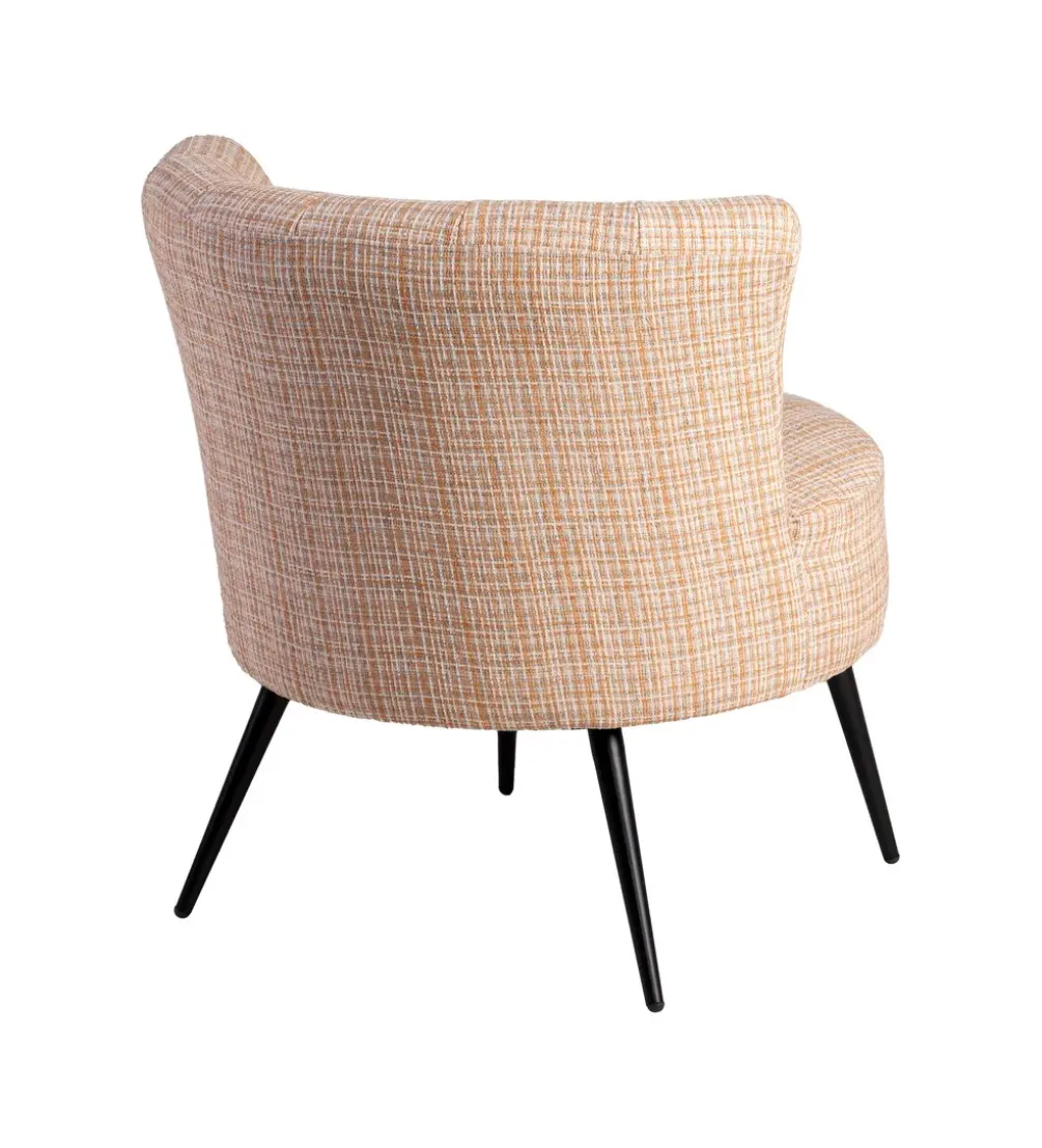 Fotel OSOI 71 cm tapicerowany marmurkowy