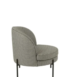 Fotel PIED DE POULE 70 cm czarnobiały
