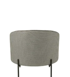 Fotel PIED DE POULE 70 cm czarnobiały