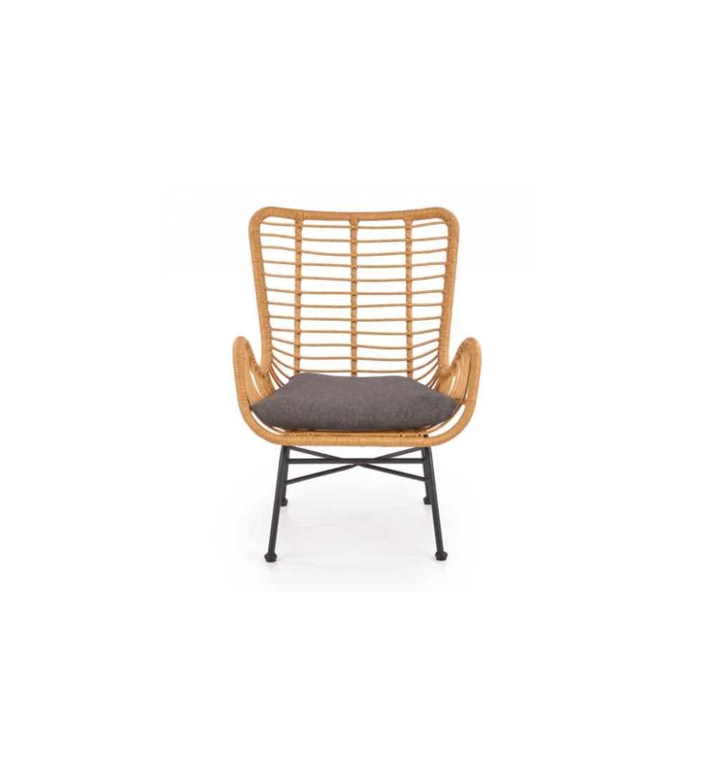 Fotel rattanowy ogrodowy IKARO naturalny