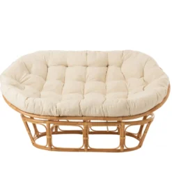 Fotel RONI Rattanowy 179 cm Naturalny