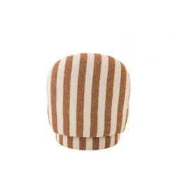 Fotel STRIPED 72 cm białokarmelowy