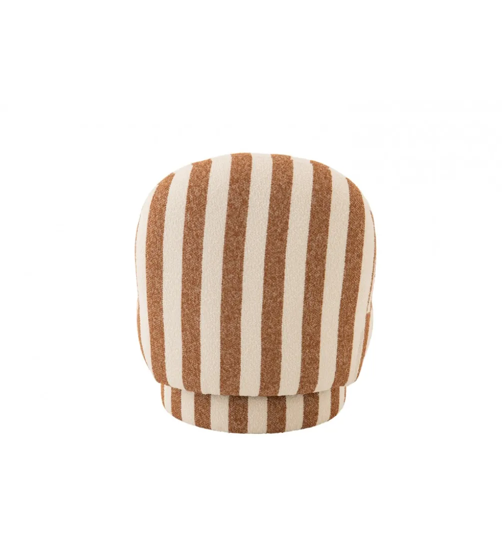 Fotel STRIPED 72 cm białokarmelowy