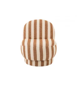 Fotel STRIPED 72 cm białokarmelowy