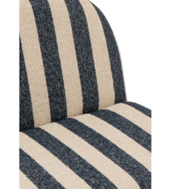 Fotel STRIPED 76 cm niebiesko biały