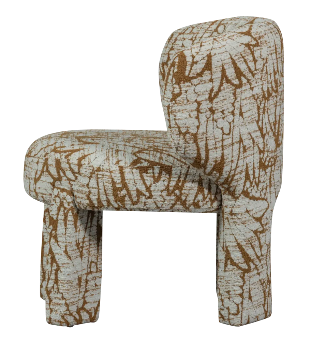 Fotel UPKE 76 cm szary brązowy