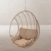 Fotel wiszący ARIKI 105 cm rattan beżowy