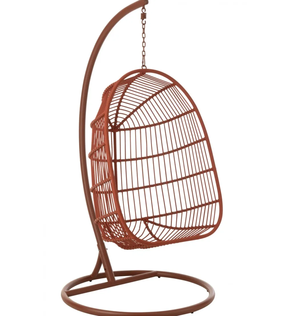 Fotel wiszący EGGA 195 cm czerwony