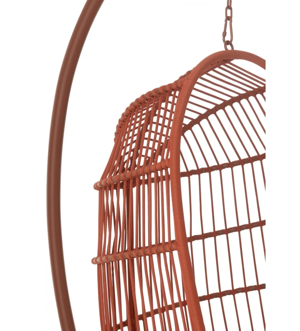 Fotel wiszący EGGA 195 cm czerwony