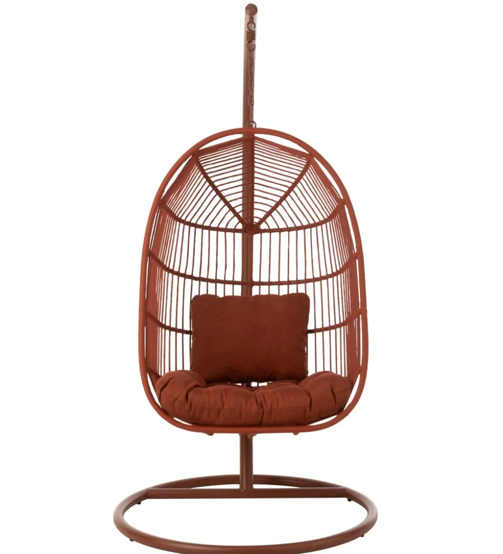 Fotel wiszący EGGA 195 cm czerwony