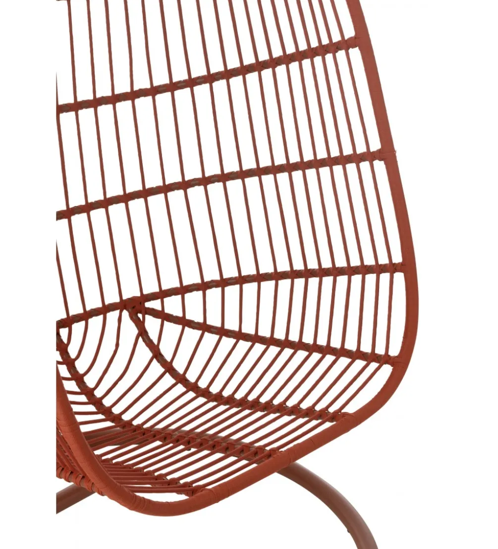 Fotel wiszący EGGA 195 cm czerwony