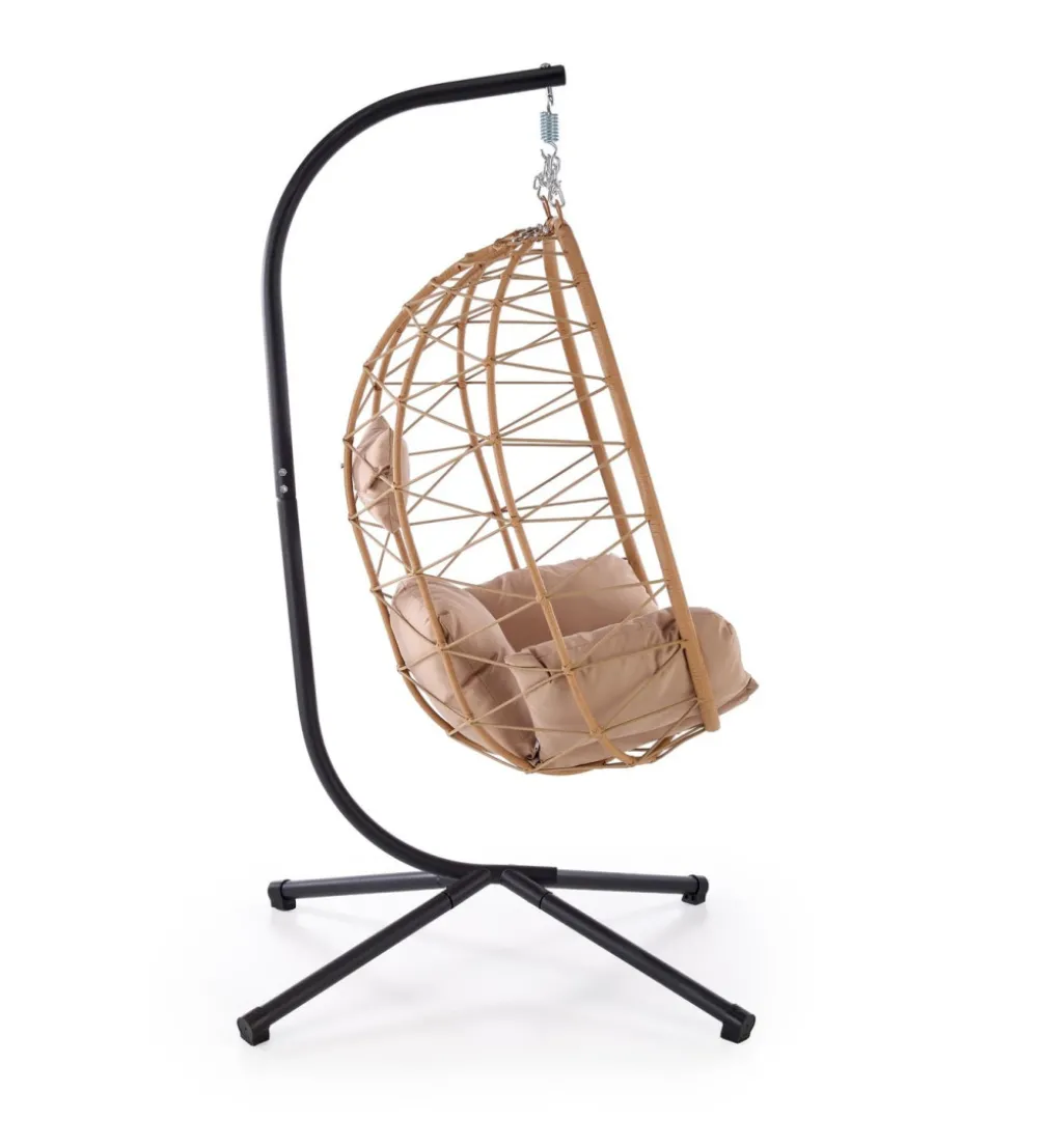 Fotel wiszący SNAKE 191 cm naturalne beżowe