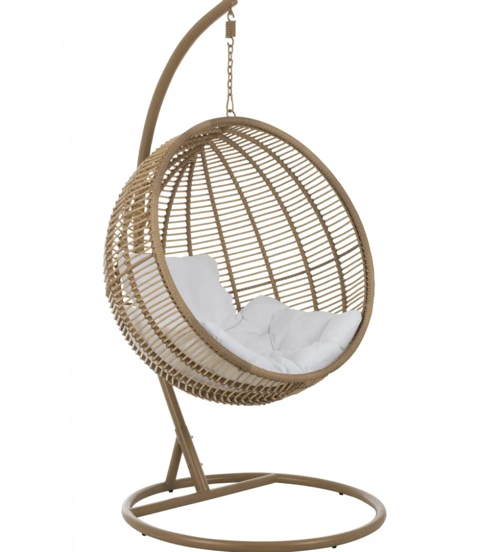 Fotel wiszący SUMMER SOBRE LA TIERRA 1 metalowy naturalny