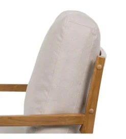Fotel ZABERMA 88 cm naturalny biały