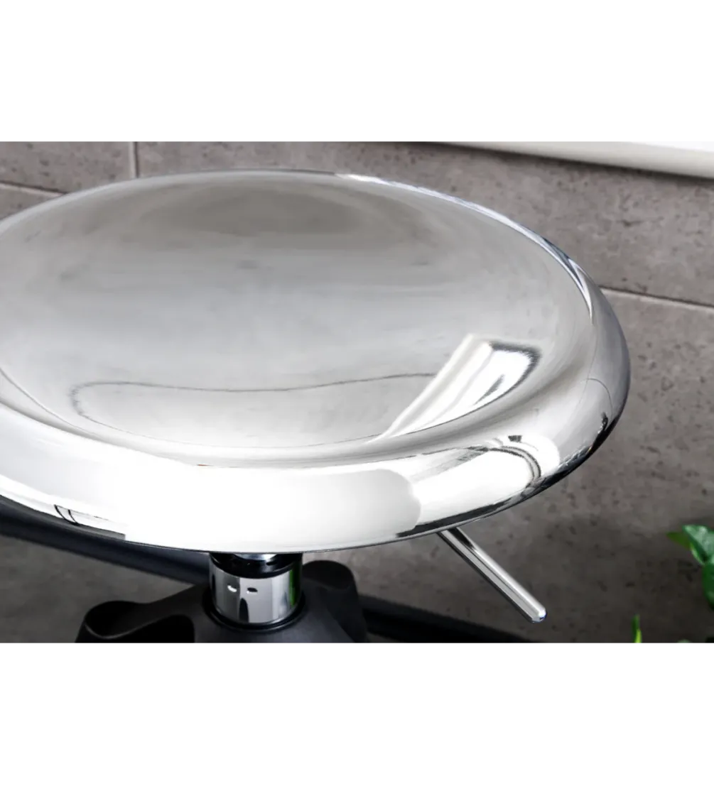 Hoker INDUSTRIAL chromowany metal srebrny