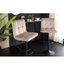 Hoker MODENA od 92 cm do 115 cm 360 stopni obrotu welwet champagne beżowy