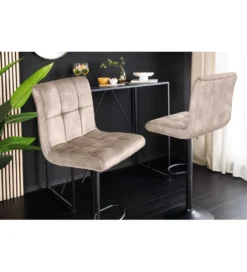 Hoker MODENA od 92 cm do 115 cm 360 stopni obrotu welwet champagne beżowy