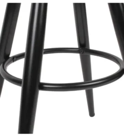 Hoker obrotowy AVERS 72 cm - 80 cm czarny