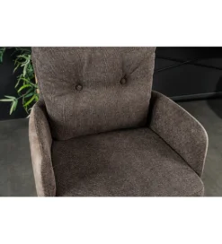 Hoker obrotowy BIG GEORGE welwet taupe
