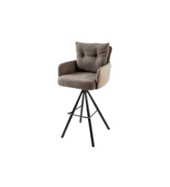 Hoker obrotowy BIG GEORGE welwet taupe