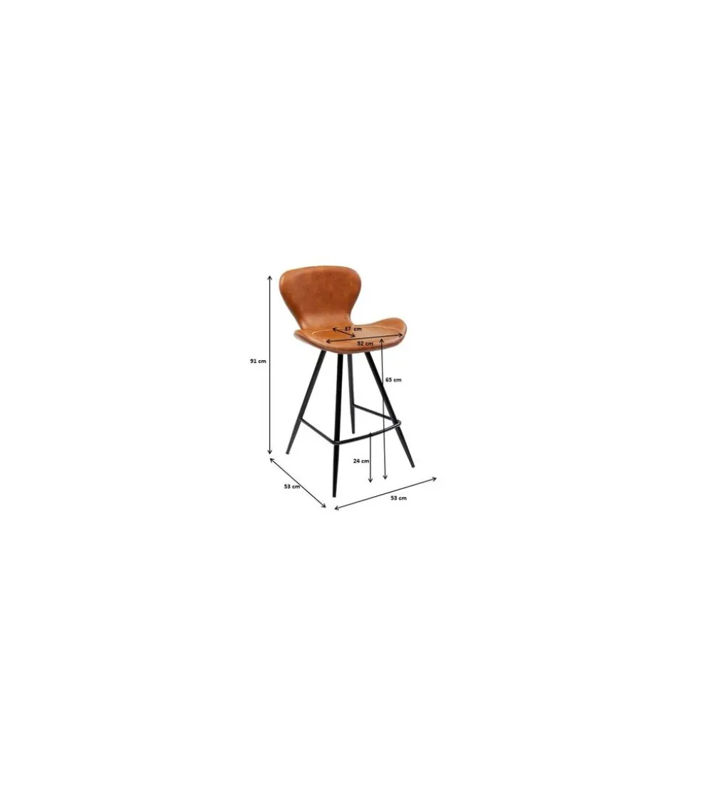 Hoker RUSTY 91 cm efekt skórzany