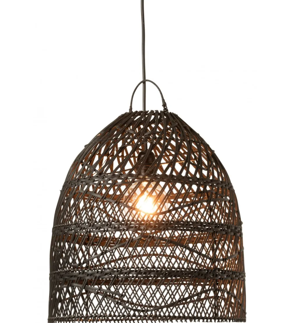 Klosz do lampy wiszący SHADE 40 cm rattan czarna