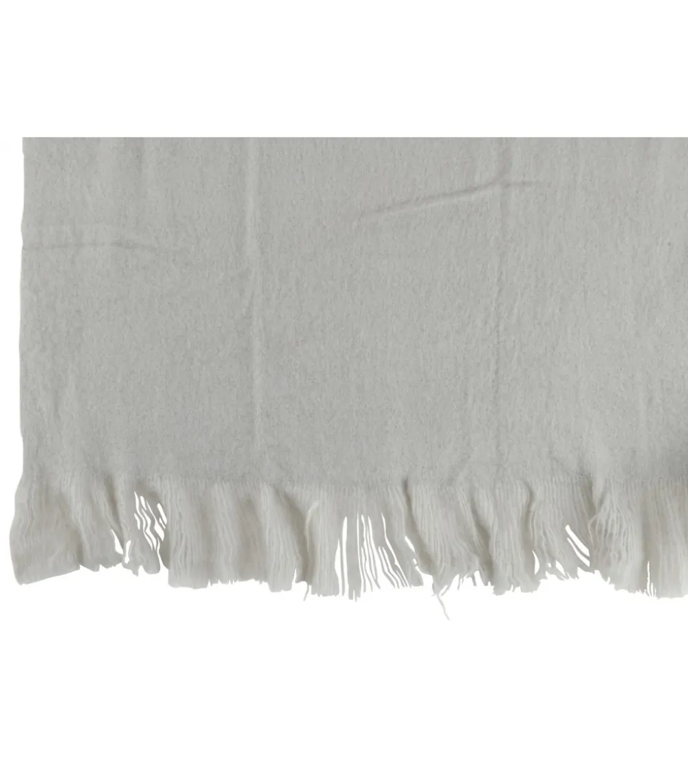 Koc z frędzlami Fringers 130 cm x 180 cm szary