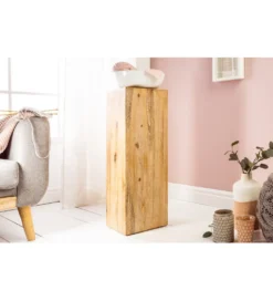 Kolumna Columna 75 cm akacja teak szary