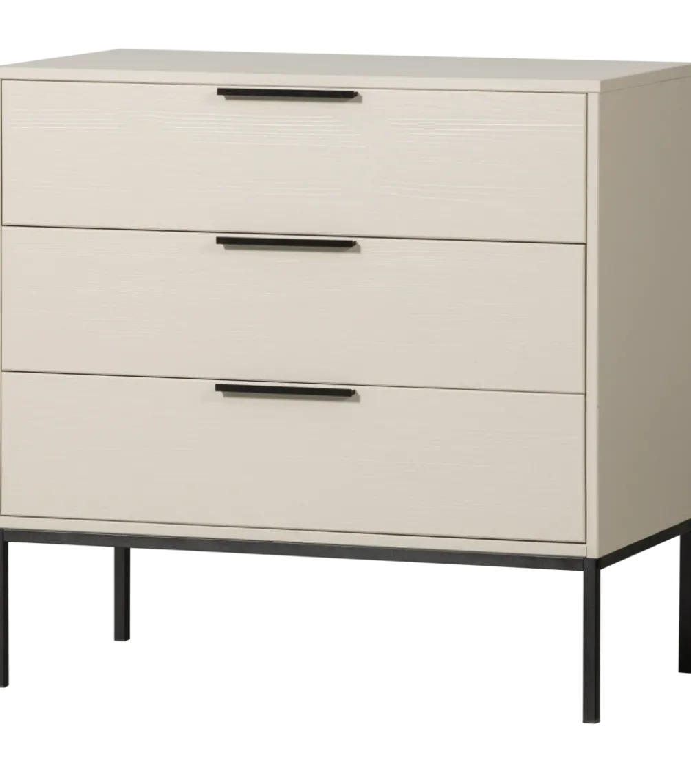 Komoda ADAM 94 cm drewno sosny dust