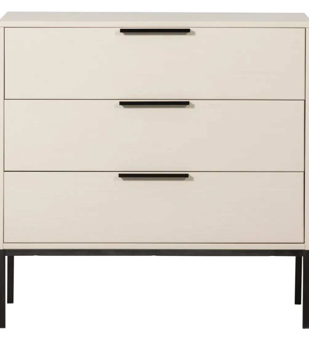 Komoda ADAM 94 cm drewno sosny dust