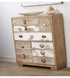 Komoda AFYR 80 cm drewno świerkowe