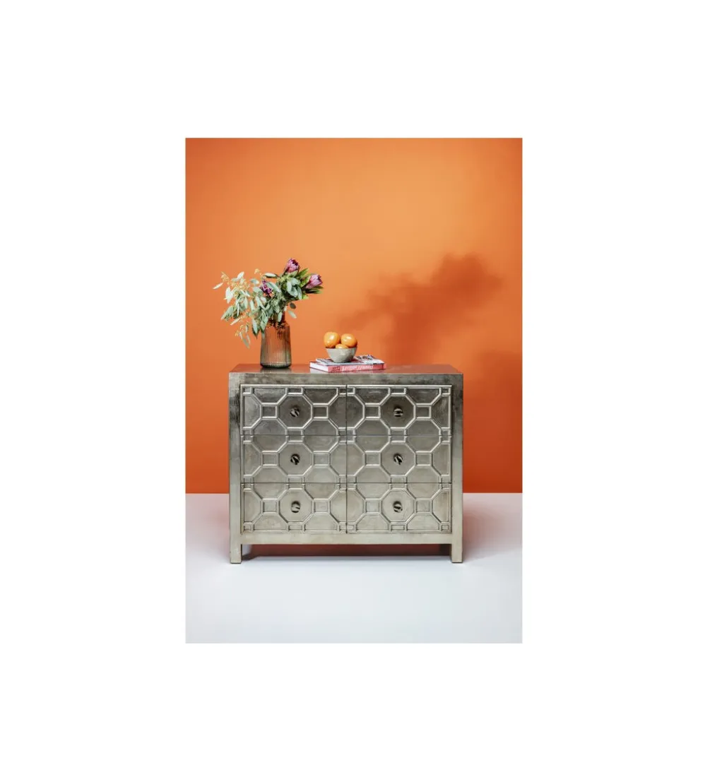 Komoda ALHAMBRA 107 cm srebrna
