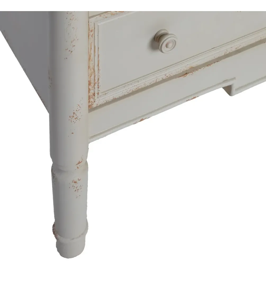 Komoda ALIEY 80 cm drewno jodła kremowy