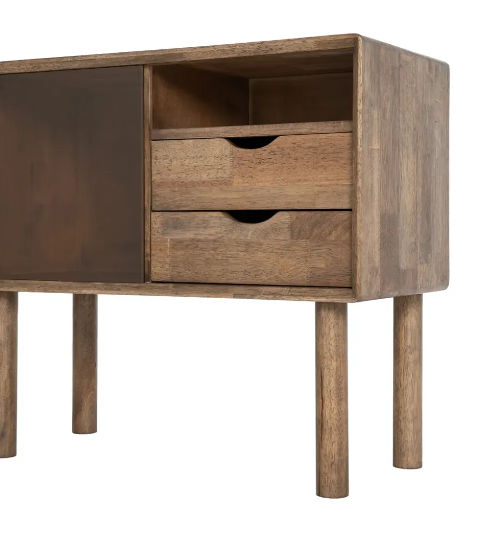 Komoda AMY 80 cm drewno kauczuk