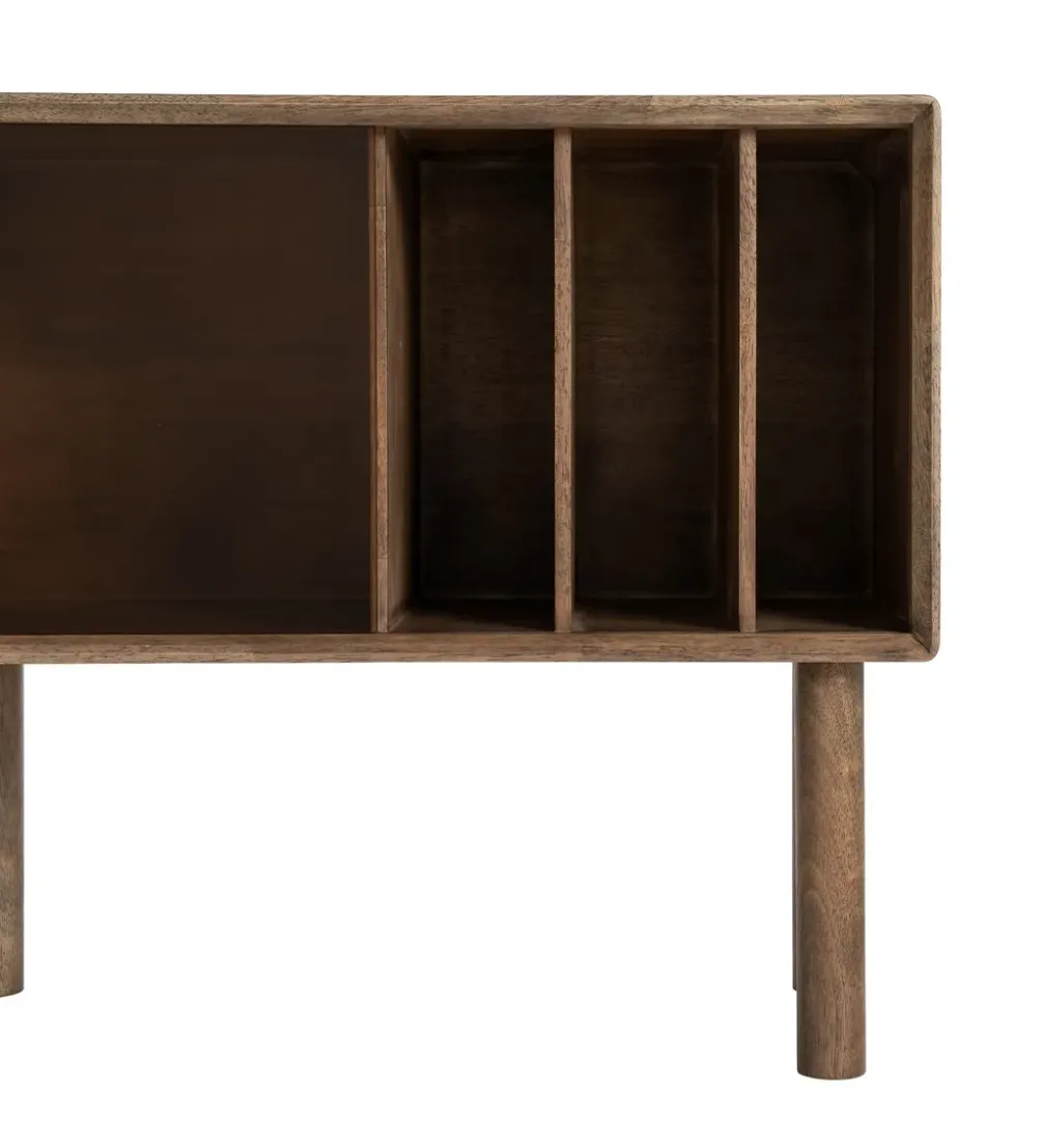 Komoda AMY 80 cm drewno kauczuk