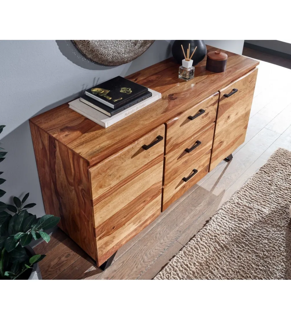 Komoda ARRIBA 145 cm drewno sheesham