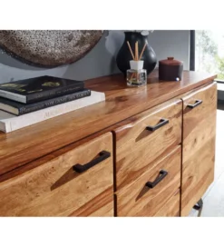 Komoda ARRIBA 145 cm drewno sheesham