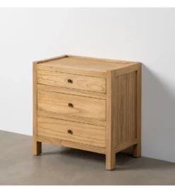 Komoda ATARNO 65 cm drewno mindi naturalna