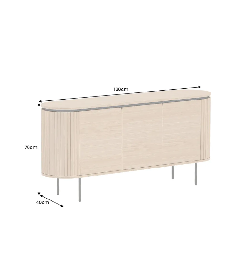 Komoda ATELIER 160 cm kolor drewna dębu