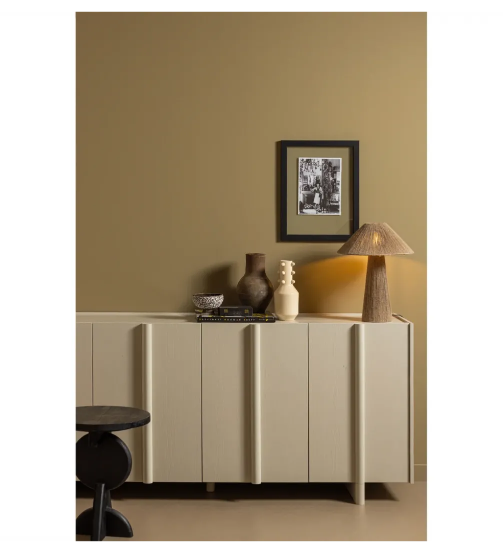 Komoda BASU 200 cm drewno sosny dust