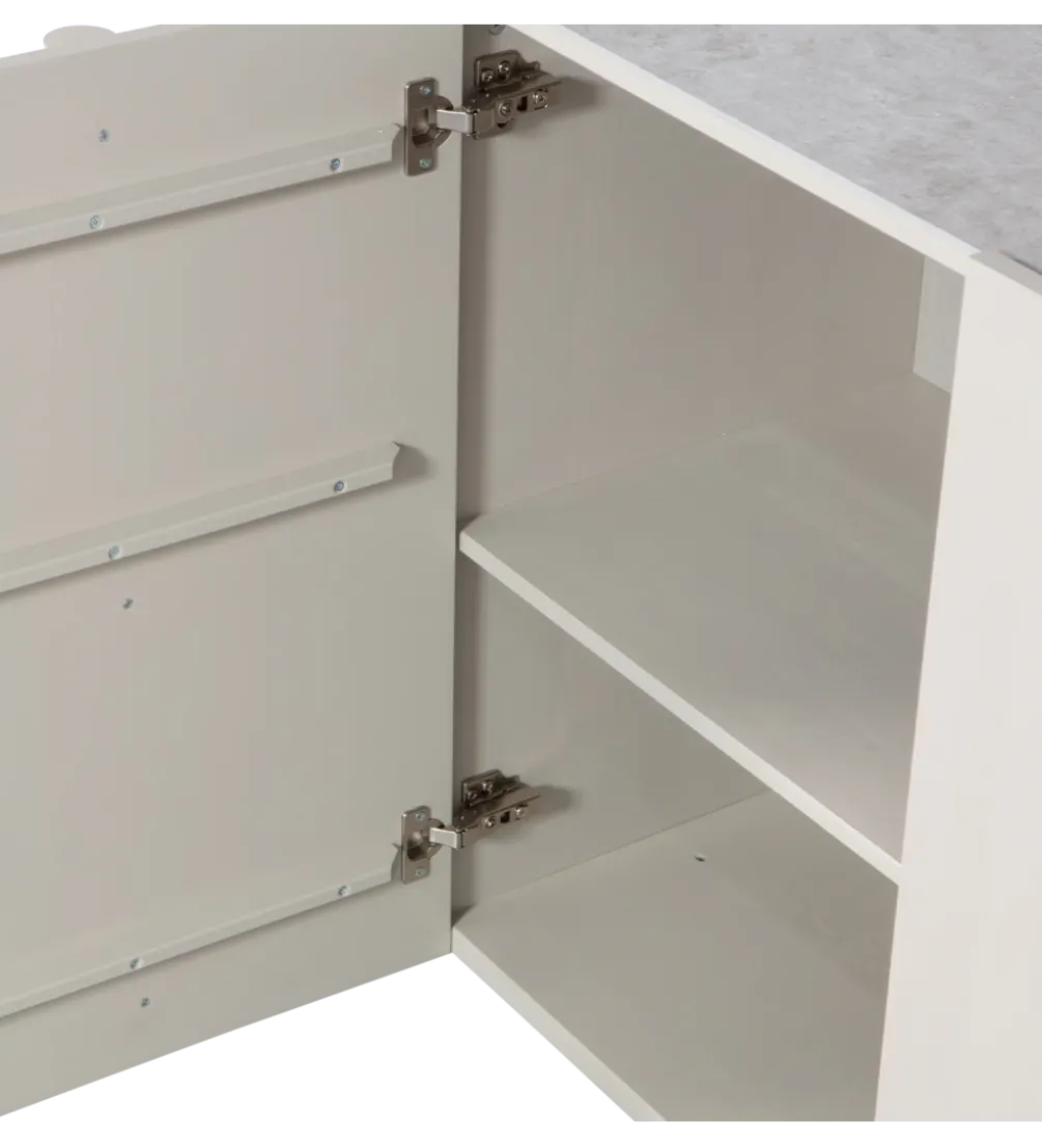 Komoda BASU 200 cm drewno sosny dust