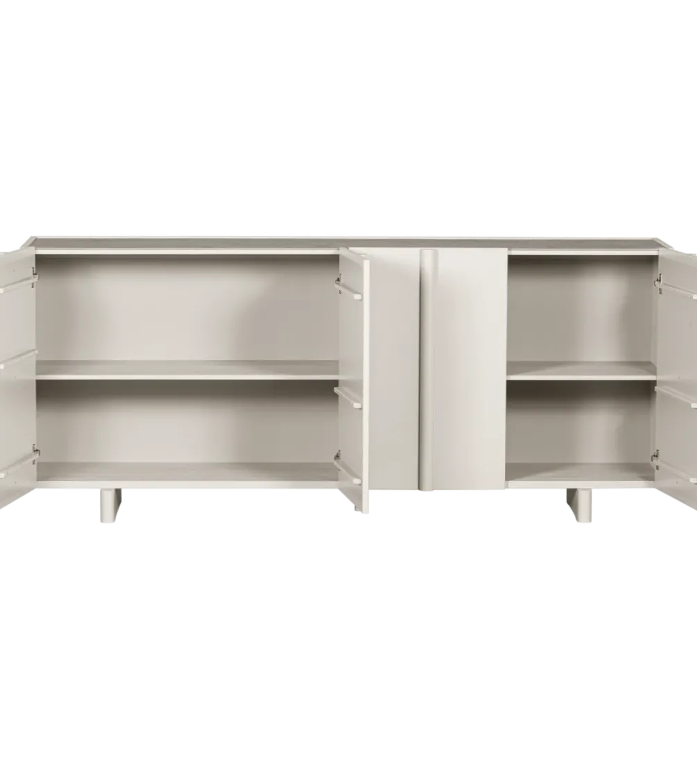 Komoda BASU 200 cm drewno sosny dust