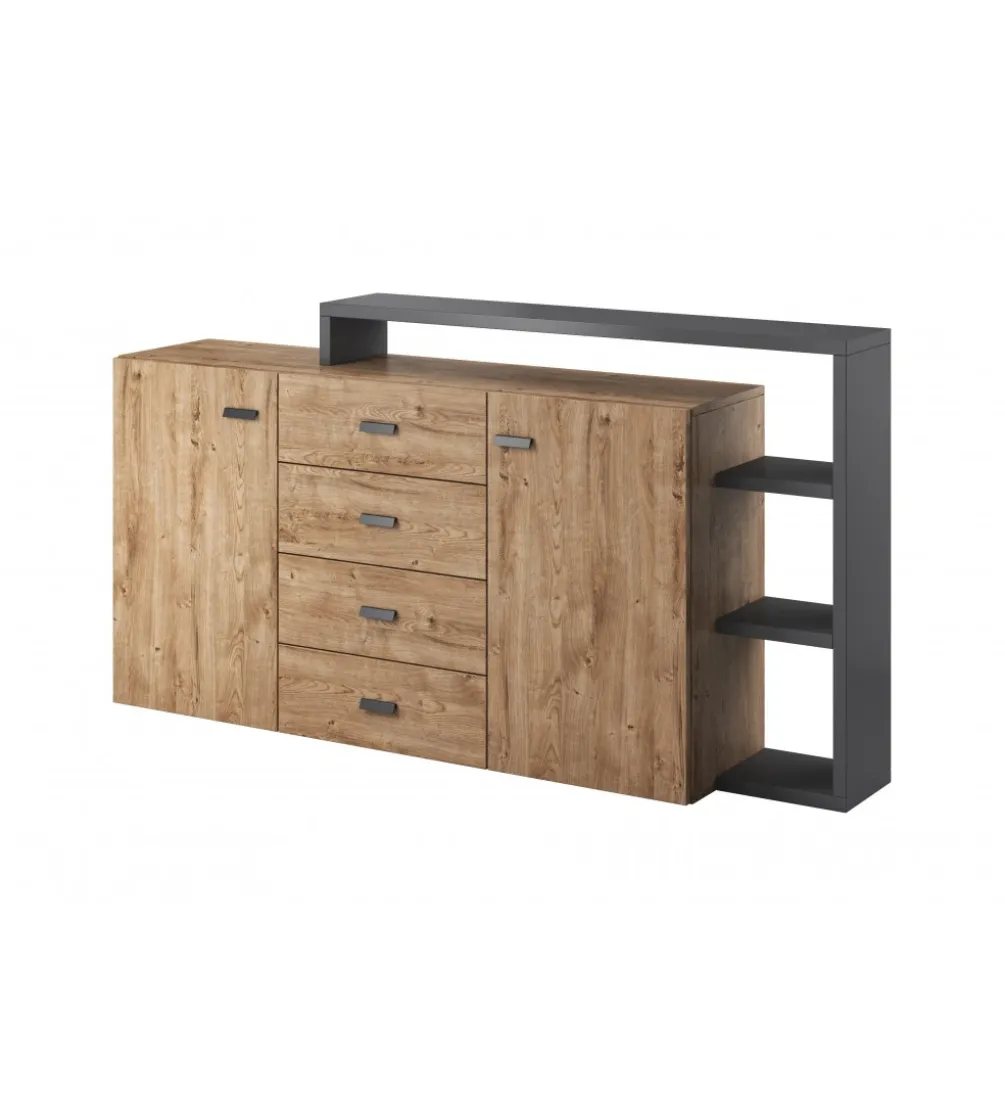 Komoda Bota 180 cm w kolorze dąb Ribbec